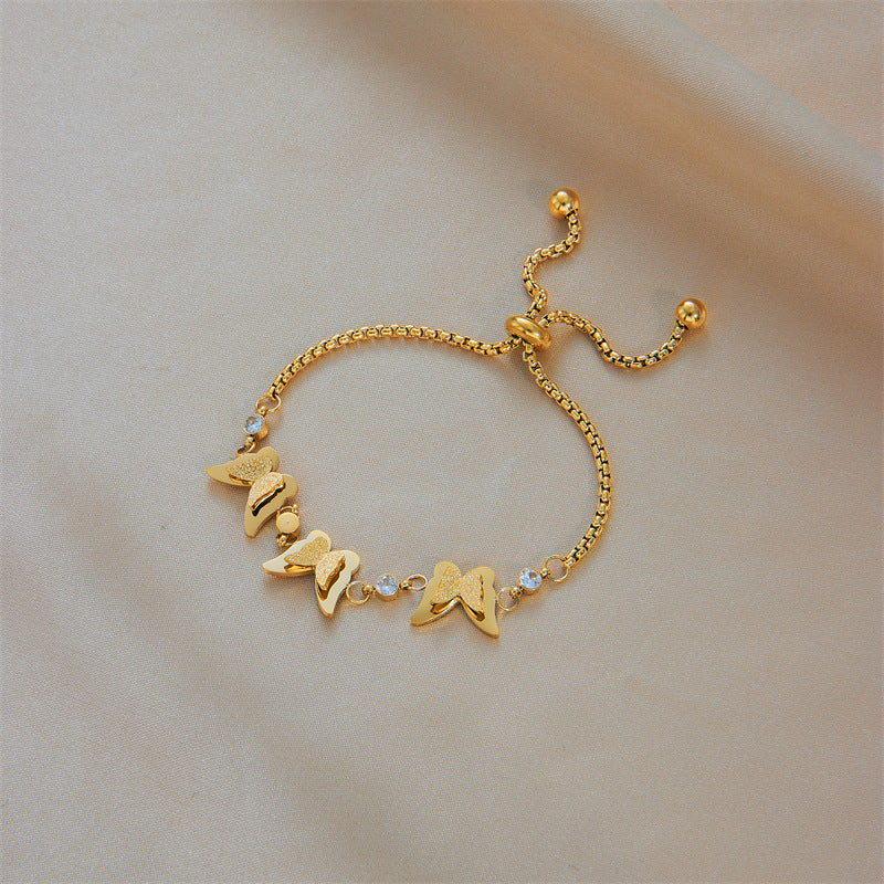 Golden Butterfly Sparkle Bracelet