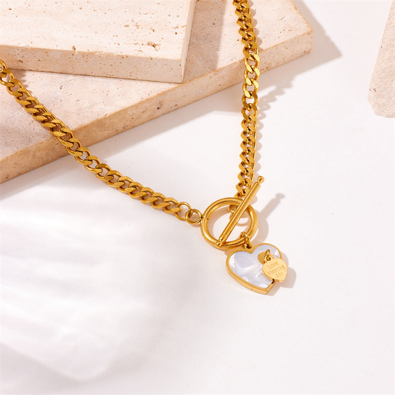 Cherished Heart Toggle Necklace