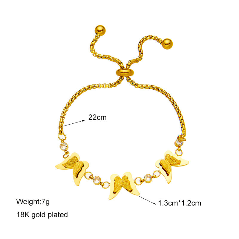 Golden Butterfly Sparkle Bracelet