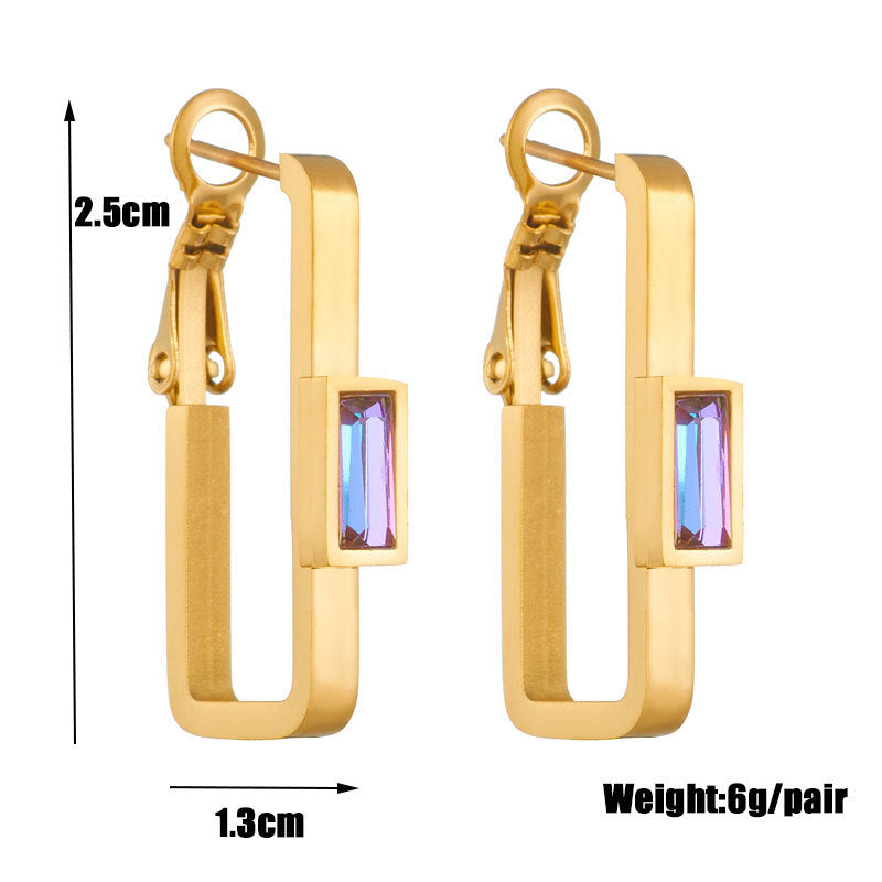 Chic Square Bar Earrings