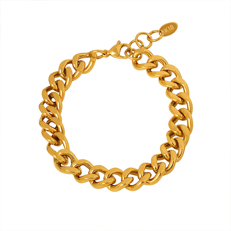 Classic Chunky Gold Chain Bracelet