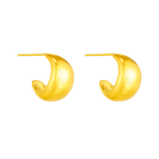 Simple Gold Earrings