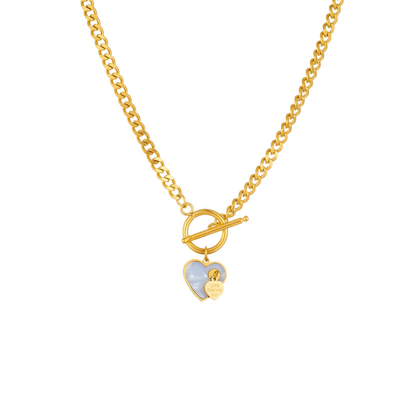 Cherished Heart Toggle Necklace