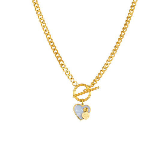 Cherished Heart Toggle Necklace