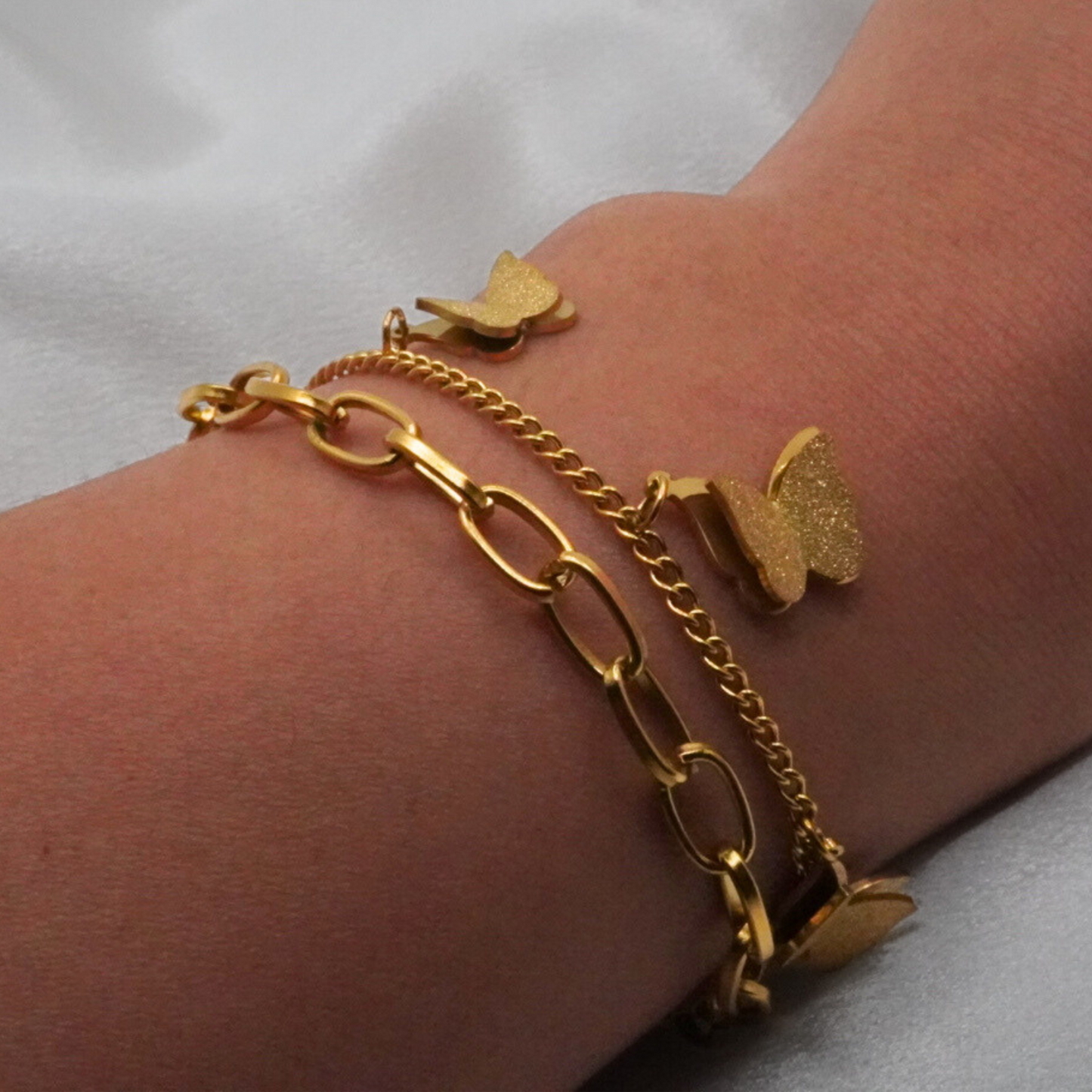 Golden Butterfly Braclet