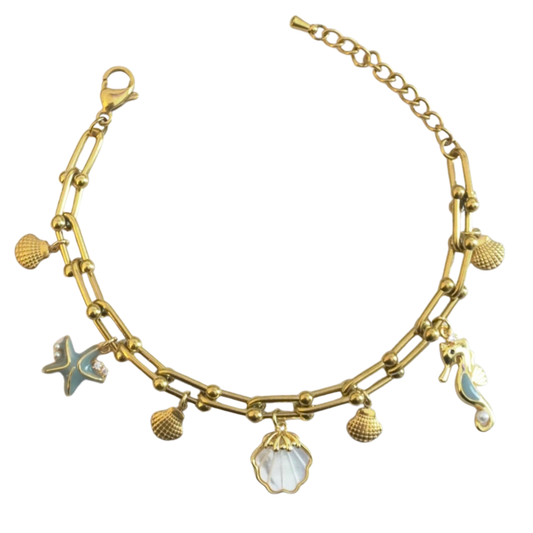 Golden Tide Charm Bracelet