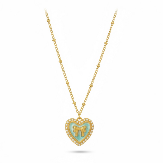 Green Heart Necklace