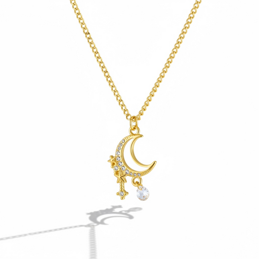 White Moon Necklace
