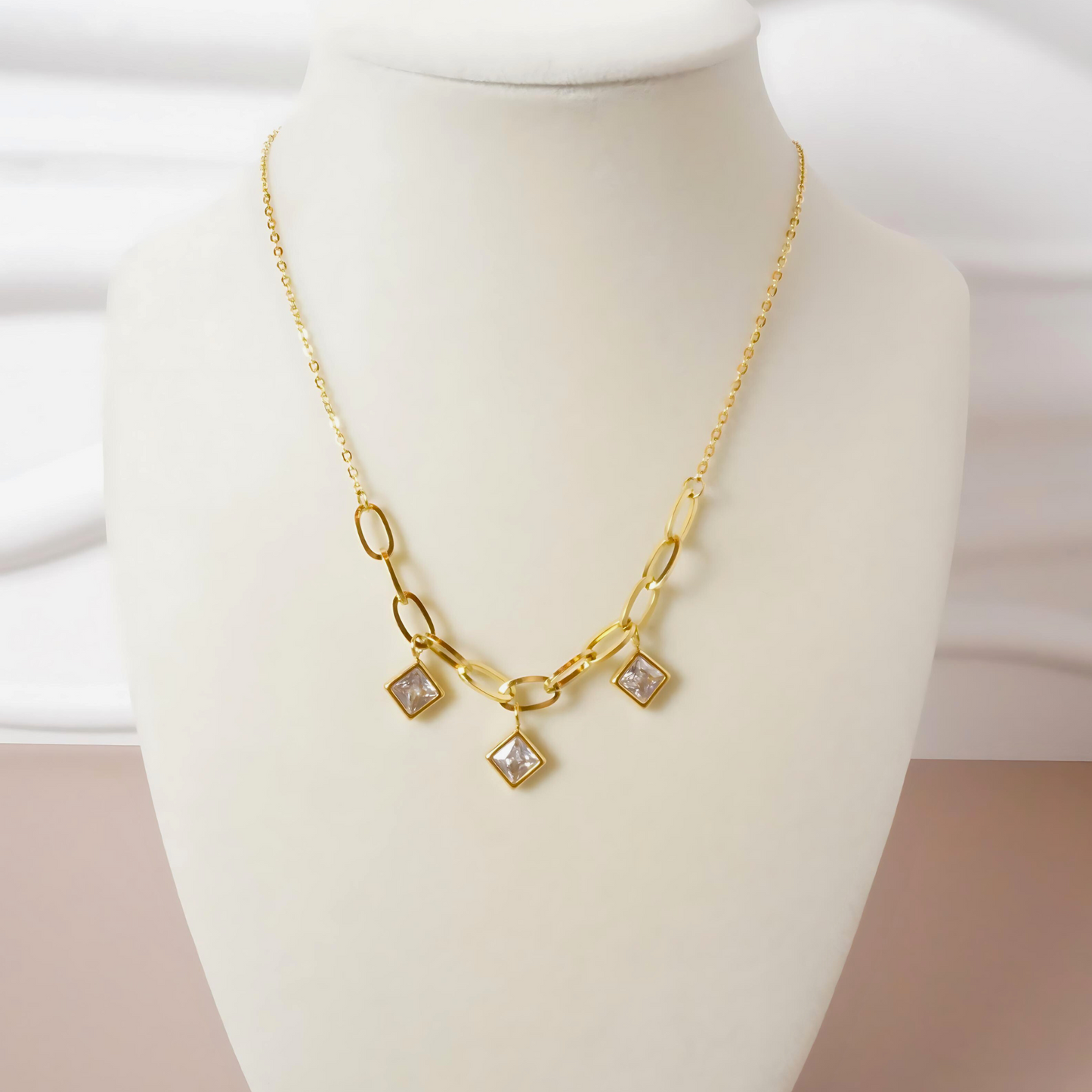 Sparkle Diamond Chain Necklace