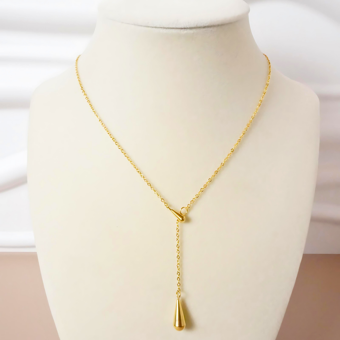 Golden Teardrop Necklace