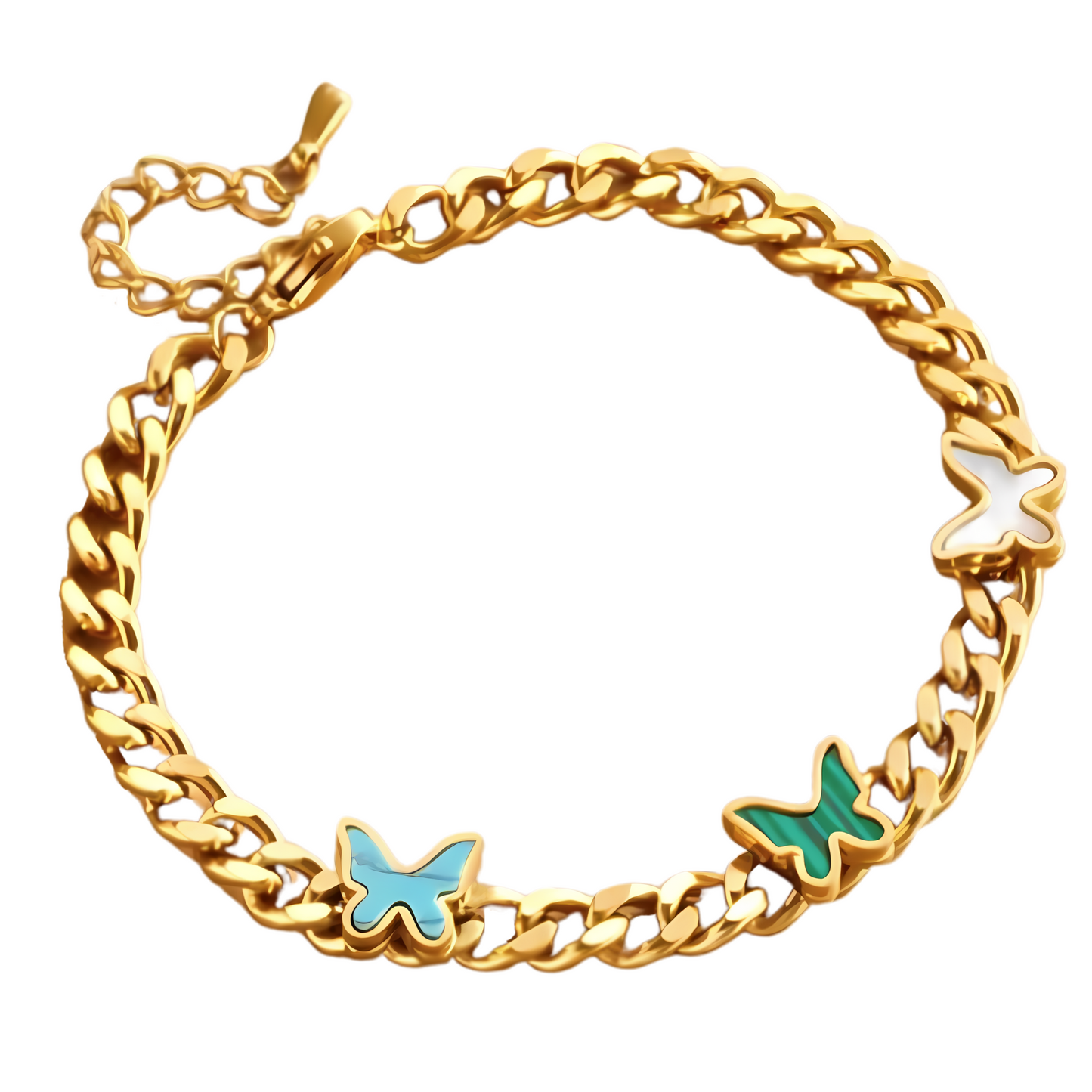 Whimsical Butterflies Charm Bracelet