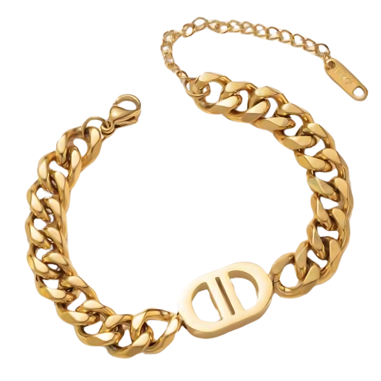 Chic Golden Clasp Bracelet