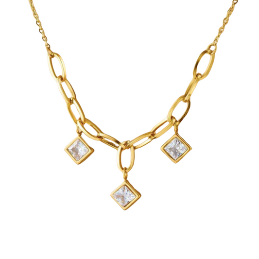 Sparkle Diamond Chain Necklace