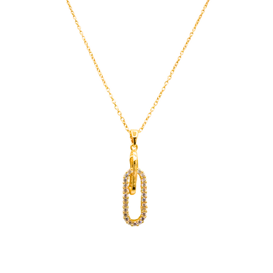 Golden Link Spark Necklace